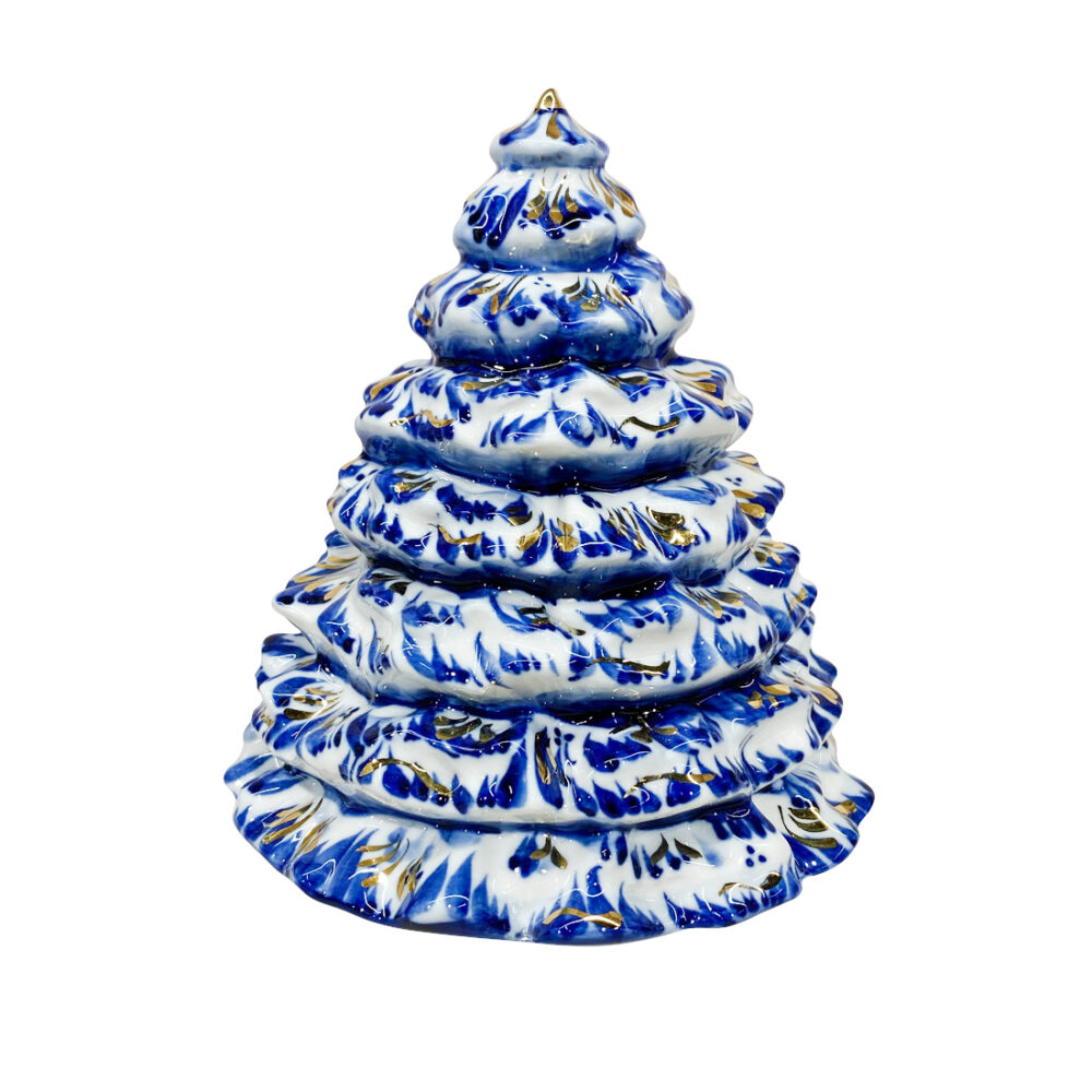 Souvenir Christmas tree with gold