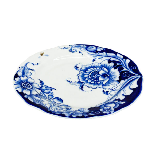 Тарелка пирожковая в росписи "Фэнтази" Юлианы Косихиной диаметр 18 см.