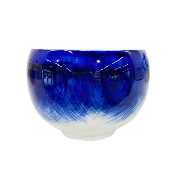 Чашка для эспрессо в росписи "Синий туман" без ручки объем 80 мл.