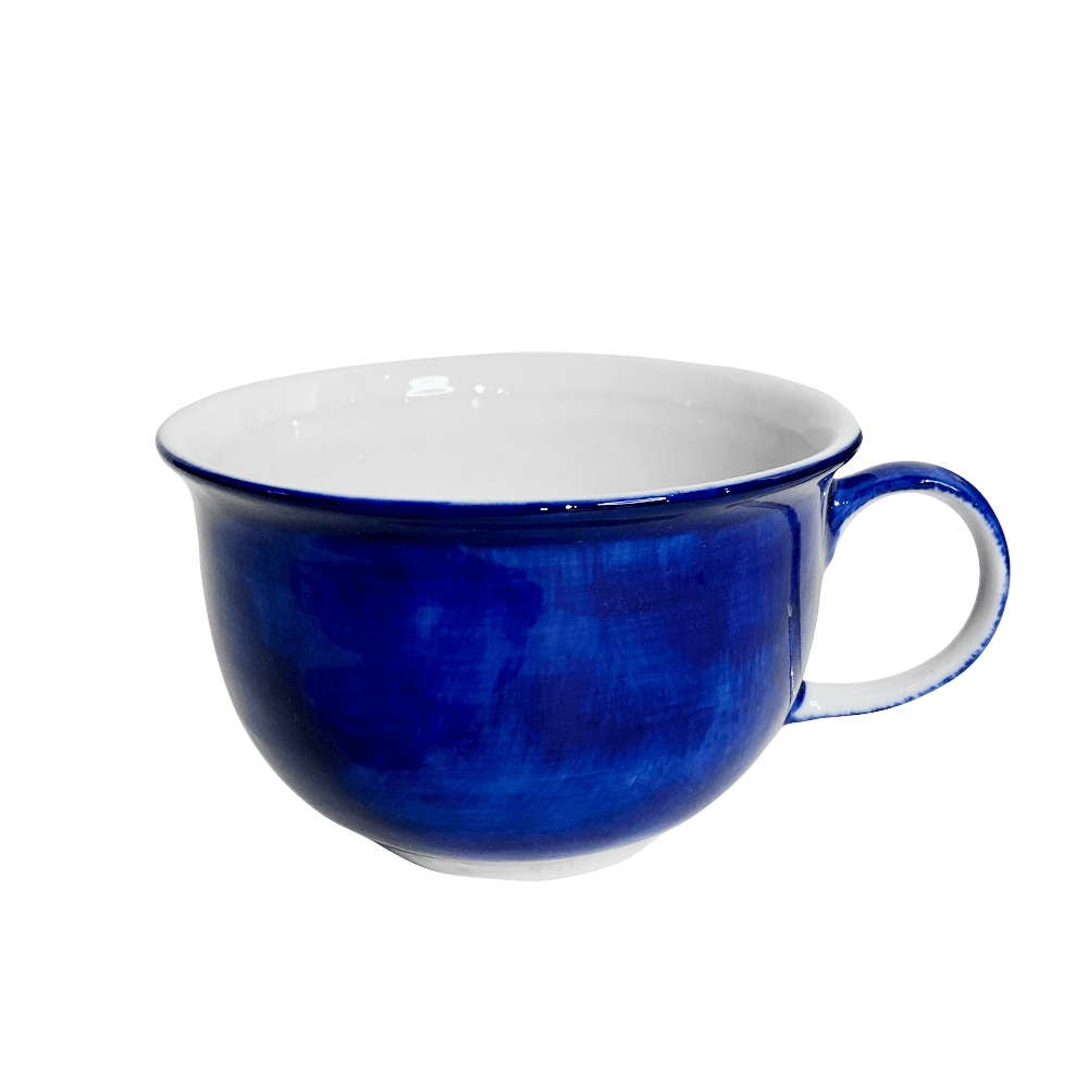 Чашка для капучино в росписи "Синий туман" объем 400 мл.