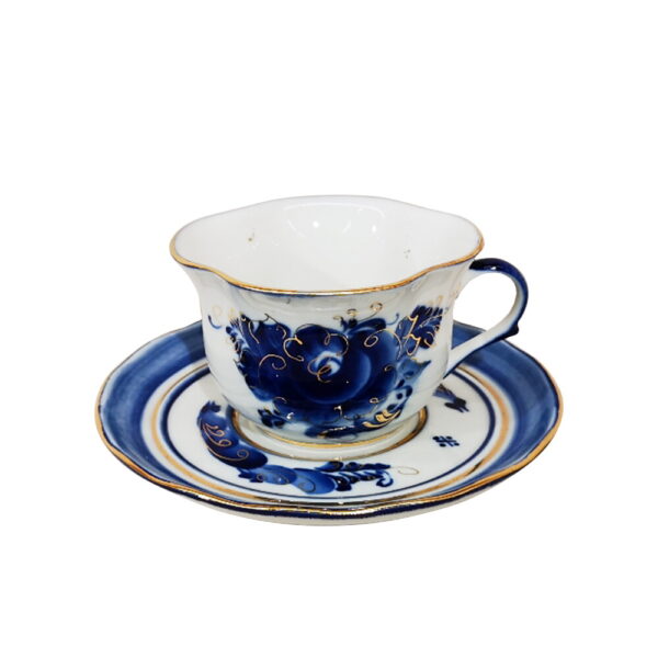 Чайная пара Лютик золото объем 187 мл.