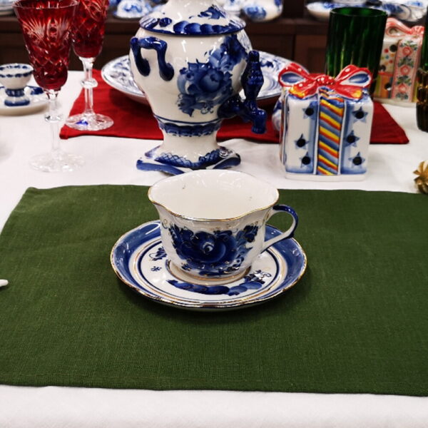 Чайная пара Лютик золото объем 187 мл.