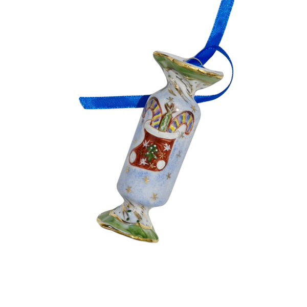 Набор ёлочных игрушек "Конфетки" в цветной росписи в коробке