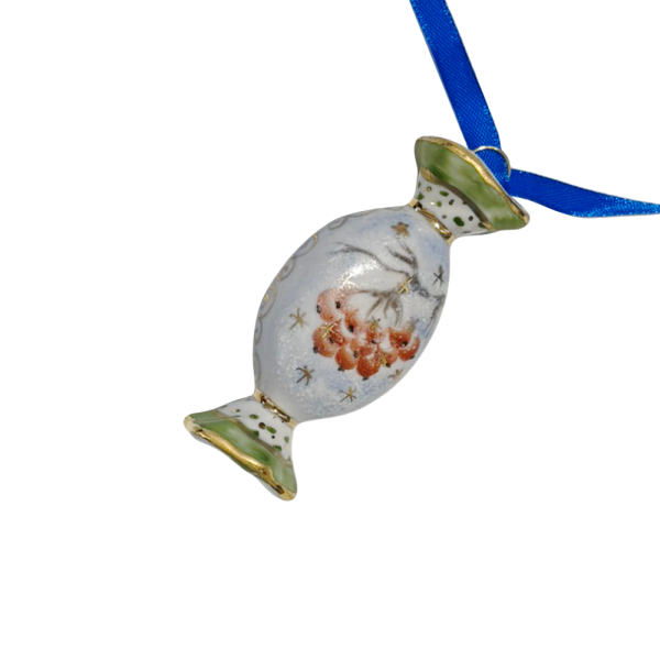 Набор ёлочных игрушек "Конфетки" в цветной росписи в коробке