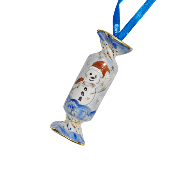 Набор ёлочных игрушек "Конфетки" в цветной росписи в коробке