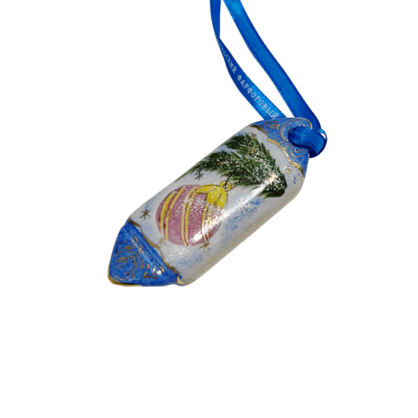 Набор ёлочных игрушек "Конфетки" в цветной росписи в коробке