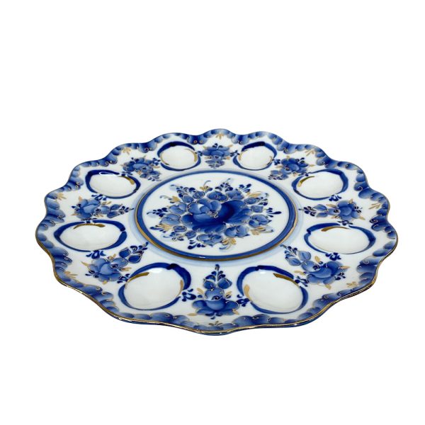 Тарелка для яиц (золото) диаметр 27 см.