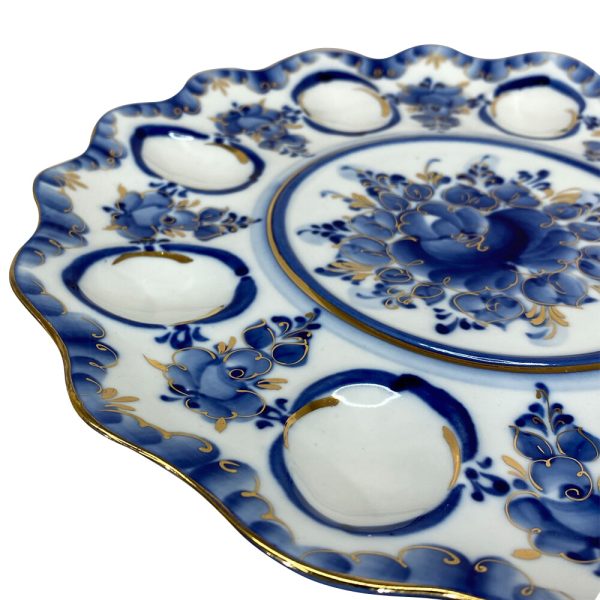 Тарелка для яиц (золото) диаметр 27 см.