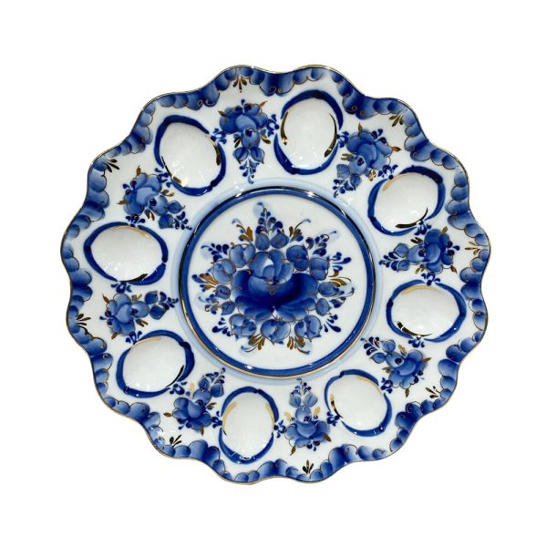 Тарелка для яиц (золото) диаметр 27 см.