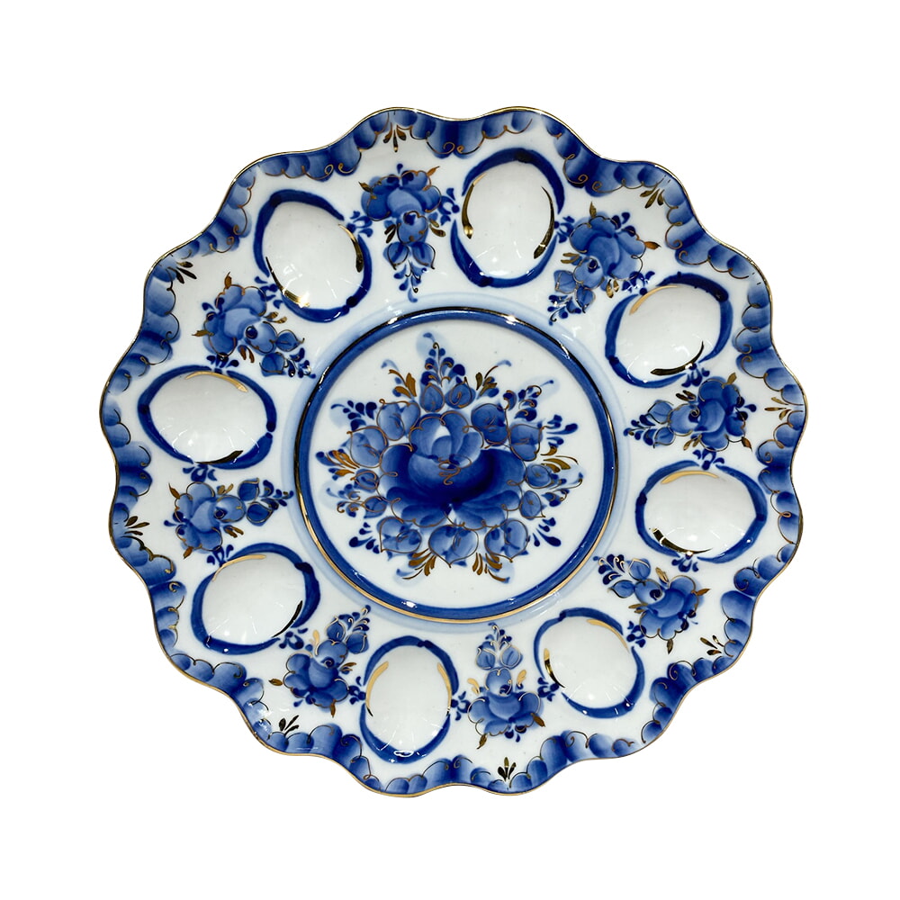 Тарелка для яиц (золото) диаметр 27 см.