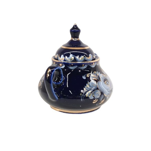 Сахарница кобальт краски золото