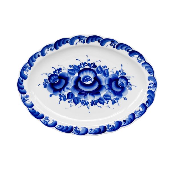 Блюдо овальное Лаванда большое