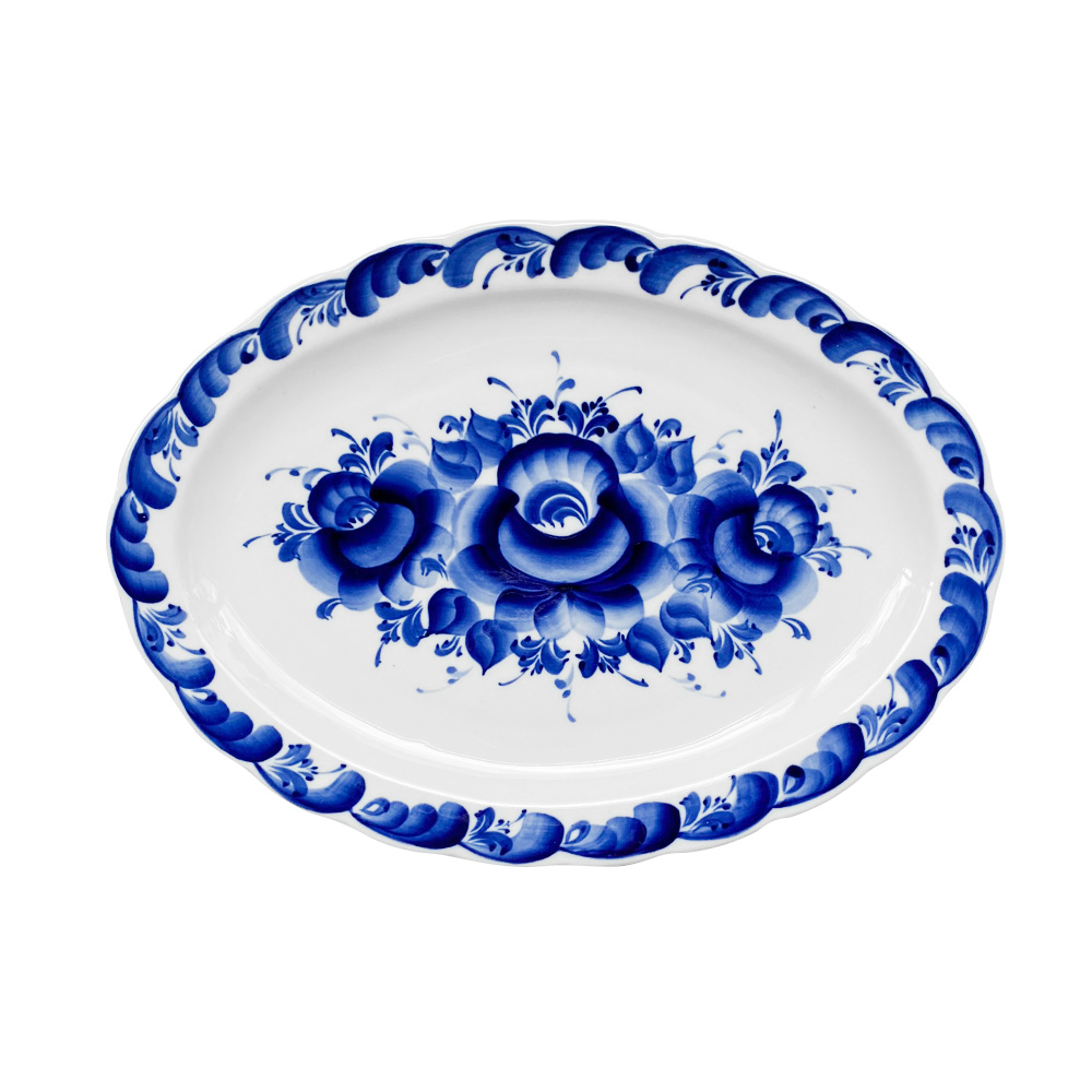 Блюдо овальное Лаванда большое
