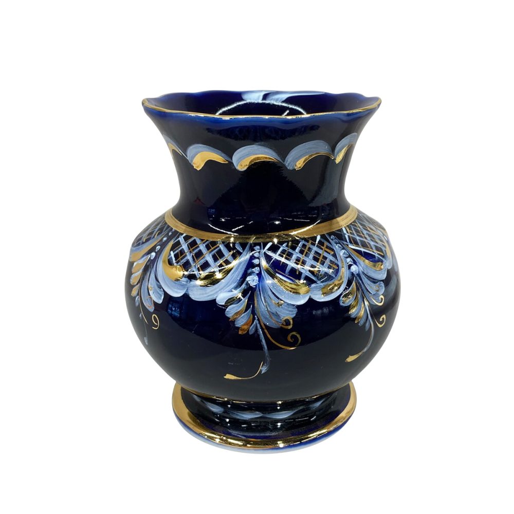 Ваза Ольга в глухом кобальте