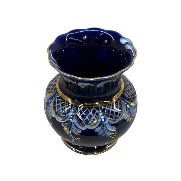 Ваза Ольга в глухом кобальте