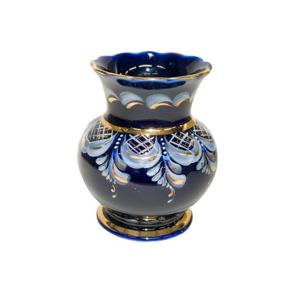 Ваза Ольга в глухом кобальте