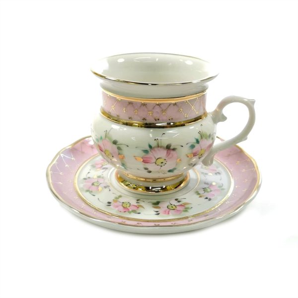 Чайная пара голубка высокохудожественная роспись объем 250 мл.