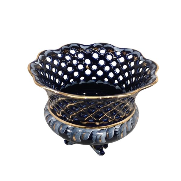 Фруктовница Татьяна кобальт краски золото