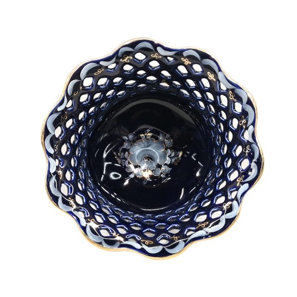 Фруктовница Татьяна кобальт краски золото