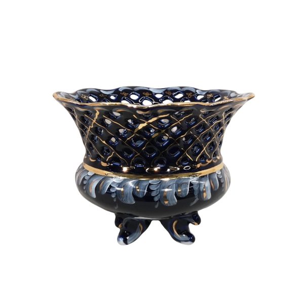 Фруктовница Татьяна кобальт краски золото