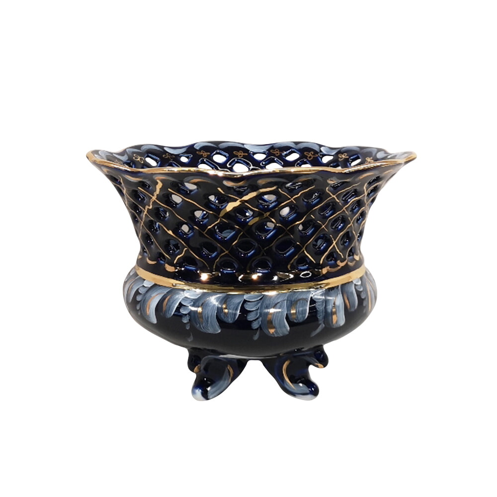 Фруктовница Татьяна кобальт краски золото