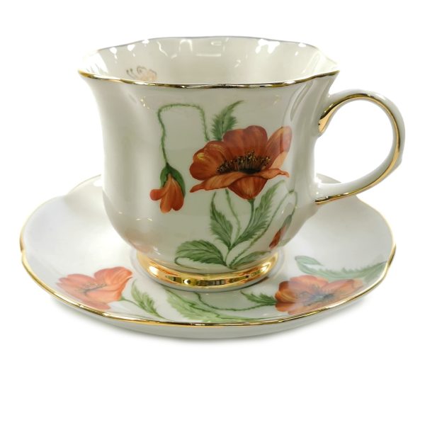 Чайная пара Улыбка Высокохудожественная роспись Авторская работа Елены Устюхиной объем 490 мл.