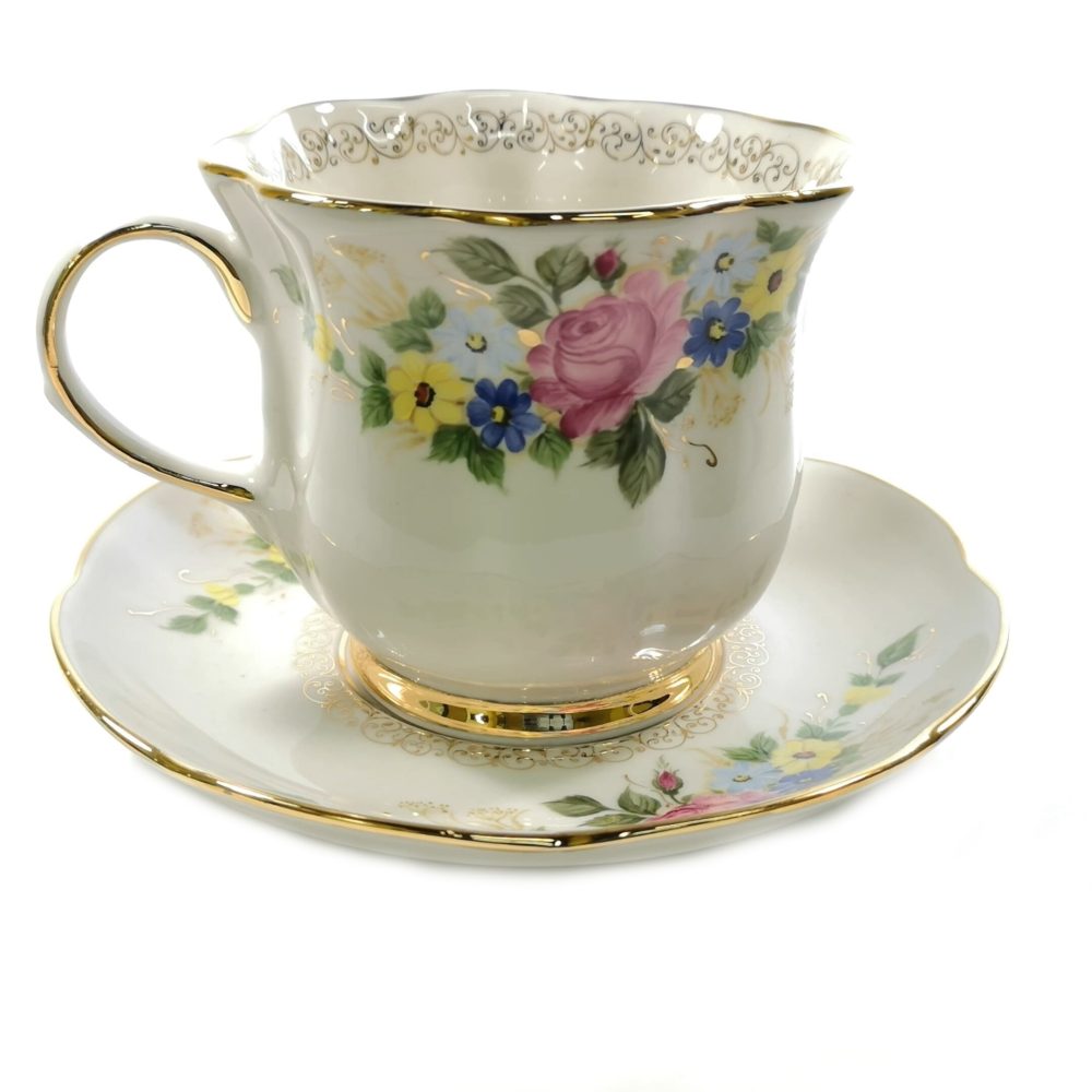 Чайная пара Улыбка Высокохудожественная роспись Авторская работа объем 490 мл.