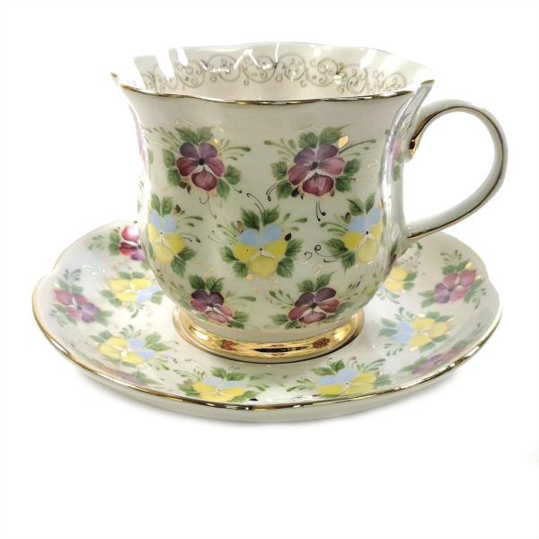 Чайная пара Улыбка Высокохудожественная роспись Авторская работа объем 490 мл.