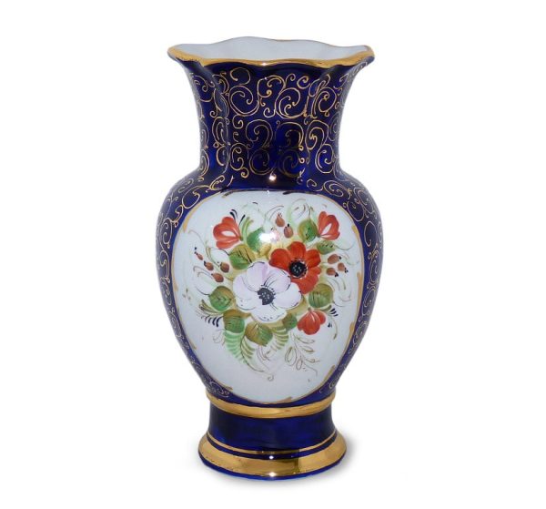 Ваза Идиллия (надглазурная роспись) объем 950 мл.