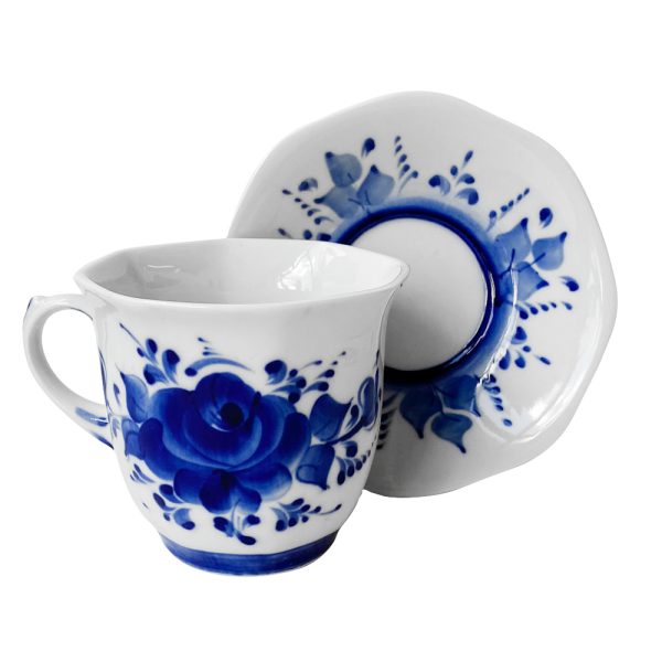 Чайная пара Граненая объем 330 мл.