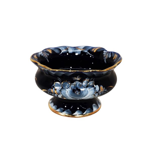 Ваза для варенья Идиллия кобальт краски золото объем 310 мл.