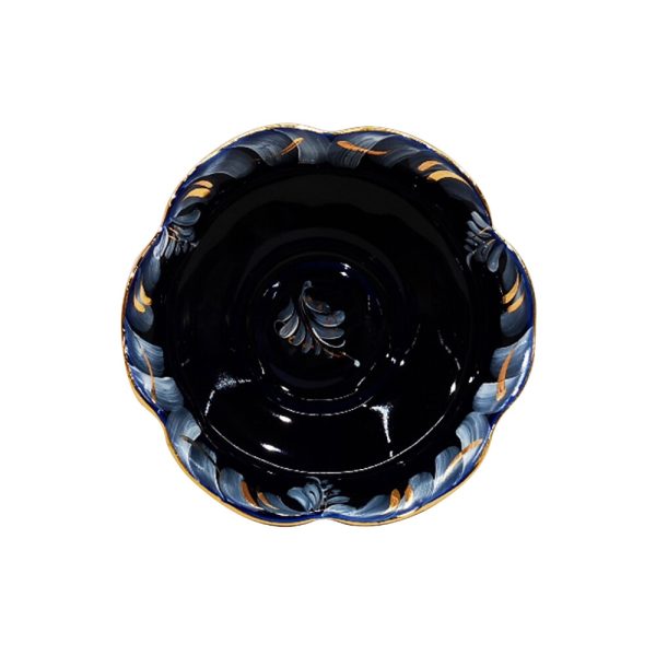 Ваза для варенья Идиллия кобальт краски золото объем 310 мл.