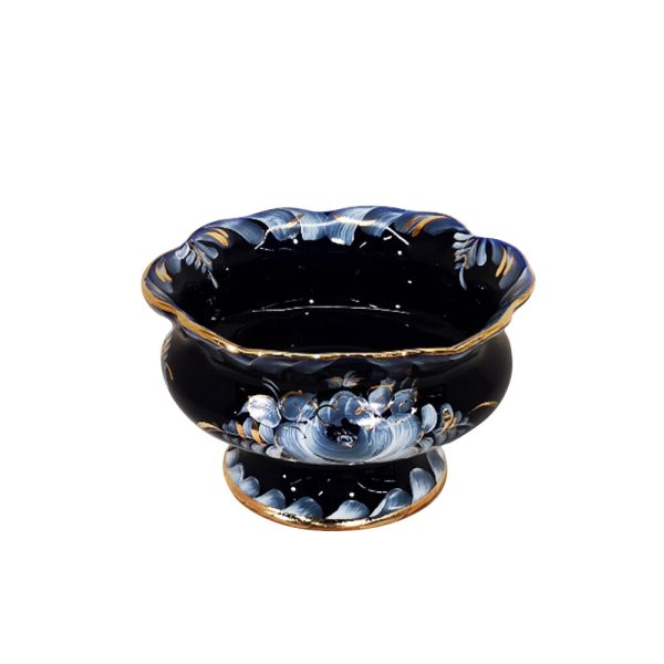 Ваза для варенья Идиллия кобальт краски золото объем 310 мл.