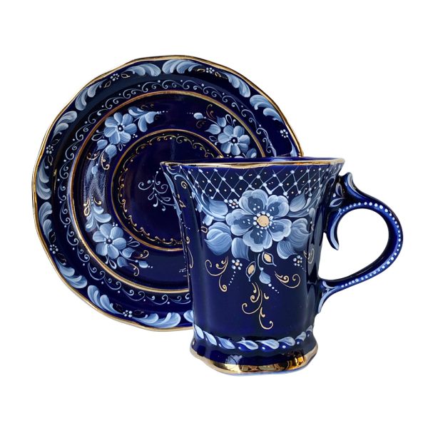 Чайная пара Катерина в росписи Барыкиной объем 170 мл.