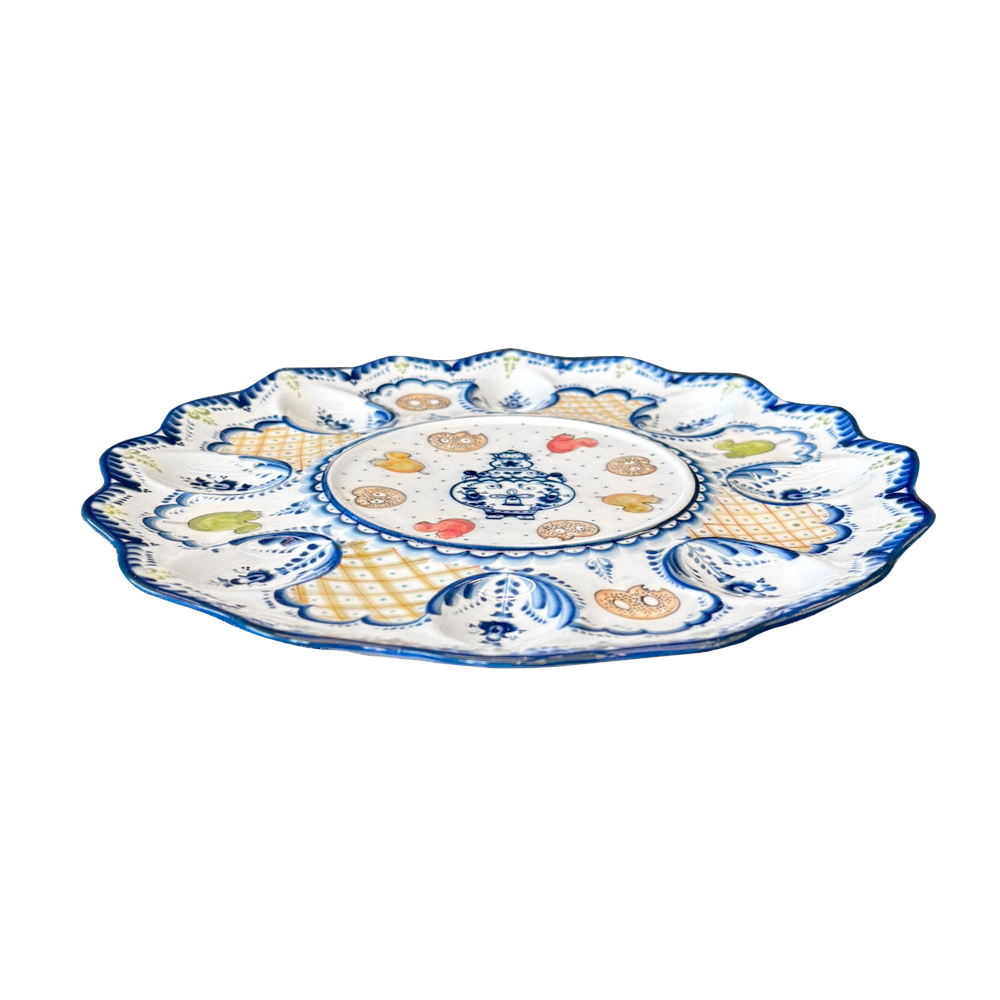 Тарелка для яиц Конфетки-бараночки диаметр 27 см.