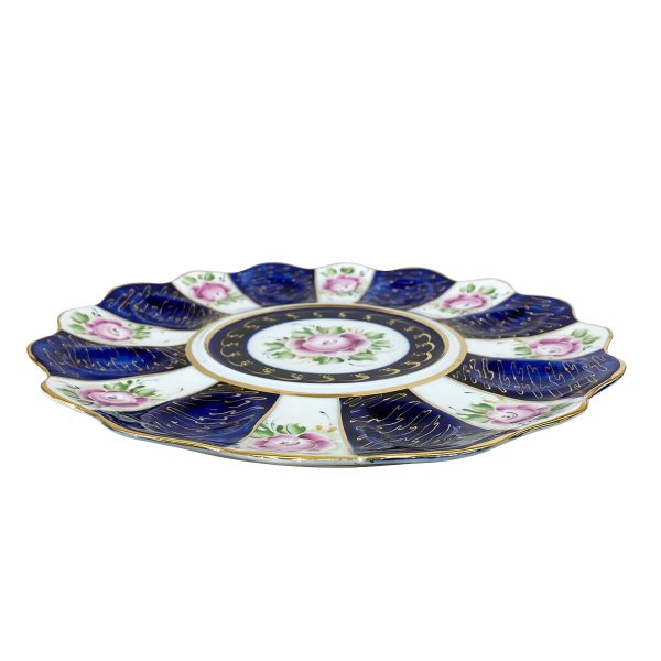 Тарелка для яиц (надглазурная роспись) диаметр 27 см.