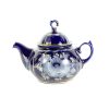 Чайник Пышка кобальт краски золото объем 450 мл.