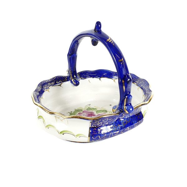 Конфетница Идиллия (надглазурная роспись)