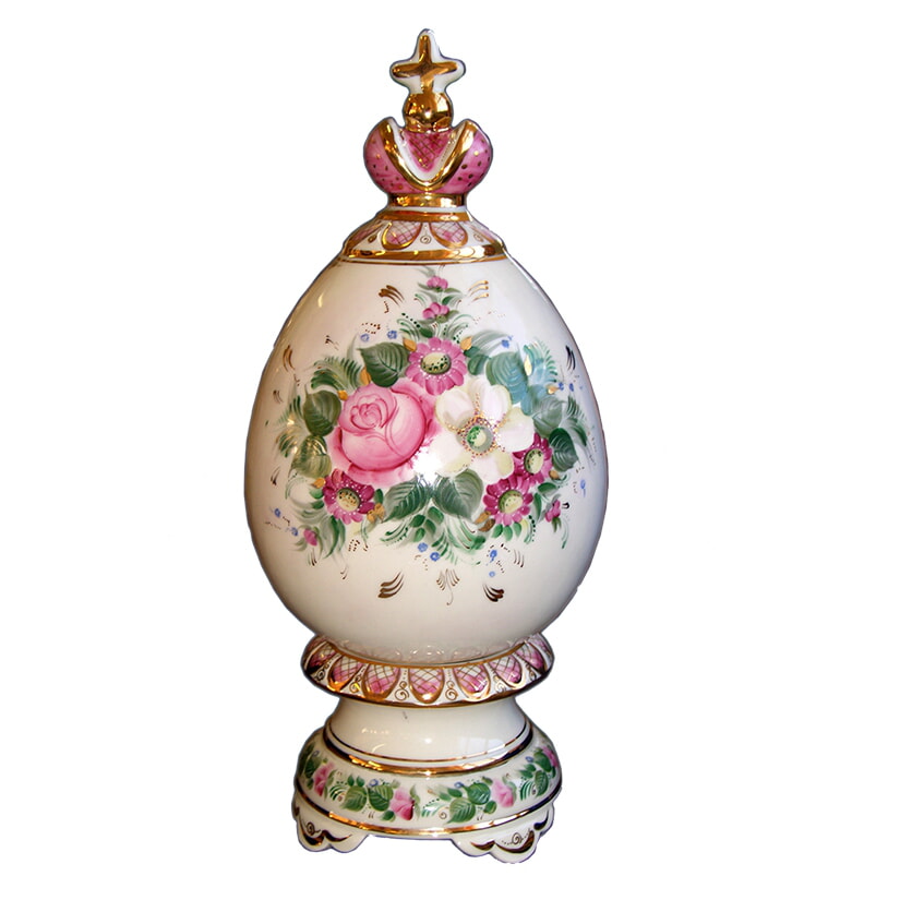 Яйцо Подарочное большое (надглазурная роспись)