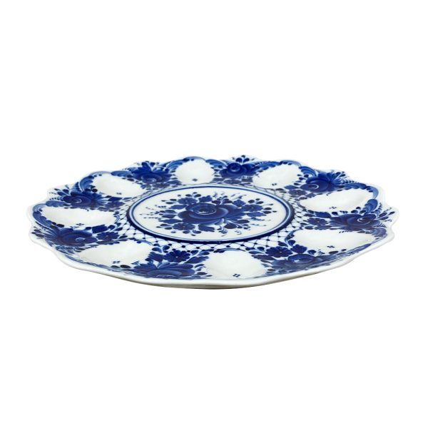 Тарелка для яиц в авторской Росписи Антроповой диаметр 27 см.