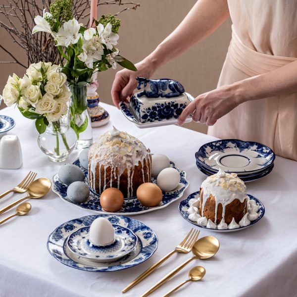 Тарелка для яиц в авторской Росписи Антроповой диаметр 27 см.