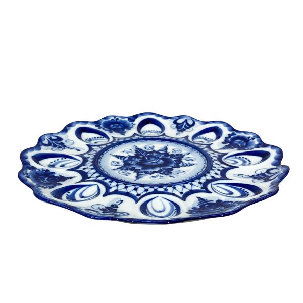 Тарелка для яиц Восточная роза Кустаревой диаметр 27 см.