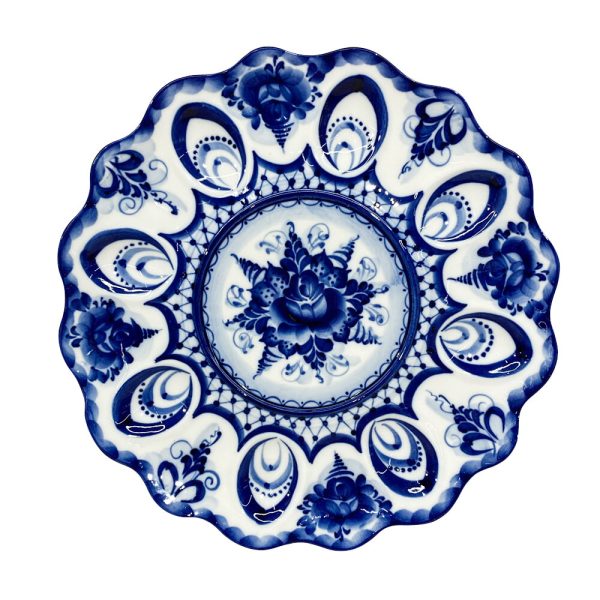 Тарелка для яиц Восточная роза Кустаревой диаметр 27 см.