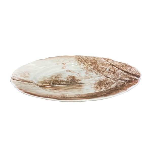 Тарелка десертная Дубок в цветной росписи Титова диаметр 20 см.