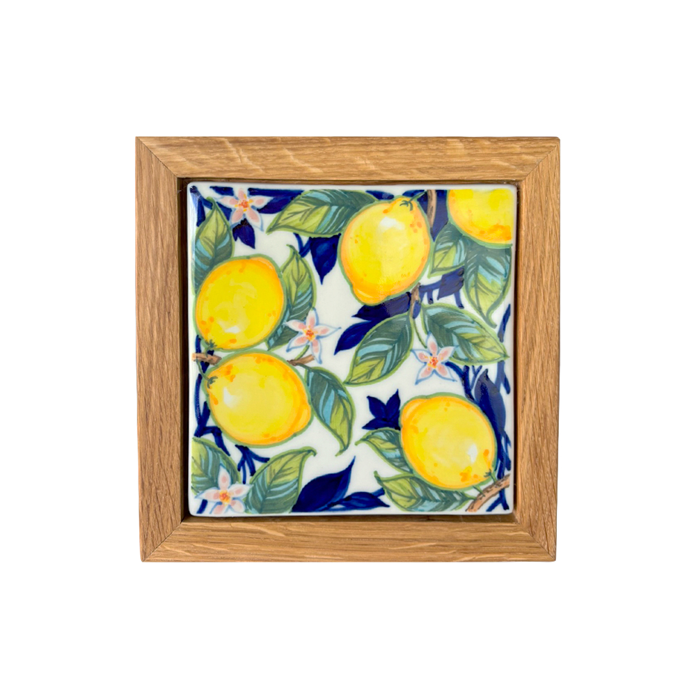 Панно Павловский лимон в росписи Гуляева